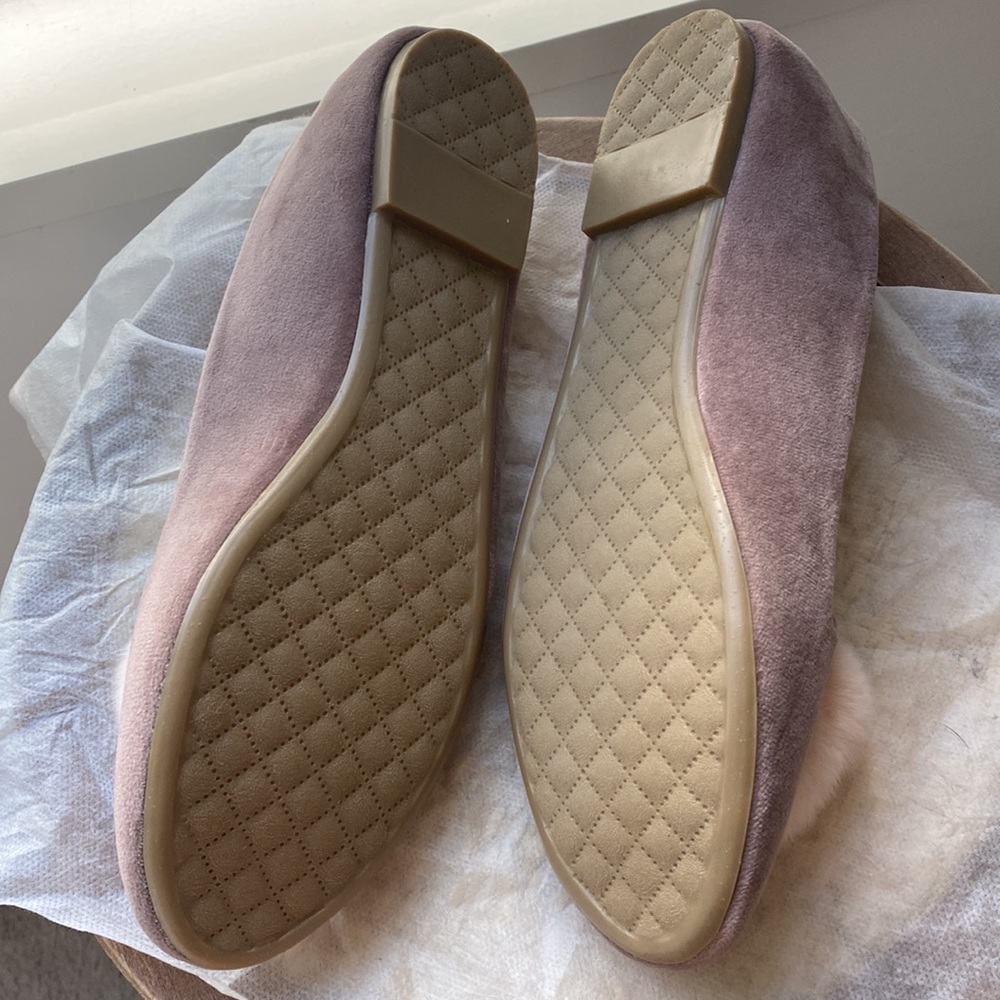 Pink Flats with Pom Poms - Picture 3 of 4